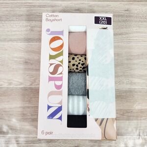 New In Box ~ Joyspun Women's Panties XXL (20) Seamless Boyshort 6 Pair Pack‎